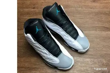 Hyperoad RETRO “BARONS HOLOGRAM” JORDAN AIR MENS WHITE 13 GREY 0618